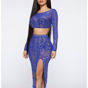 Fashion Nova 2 Piece Dress Set